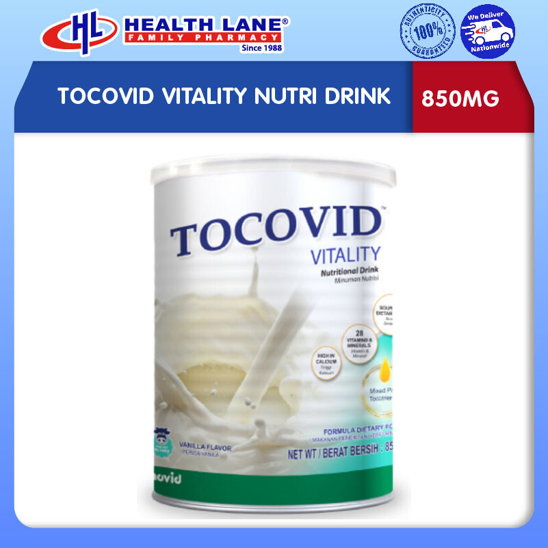 TOCOVID VITALITY NUTRI DRINK 850MG | Health Lane eStore Malaysia